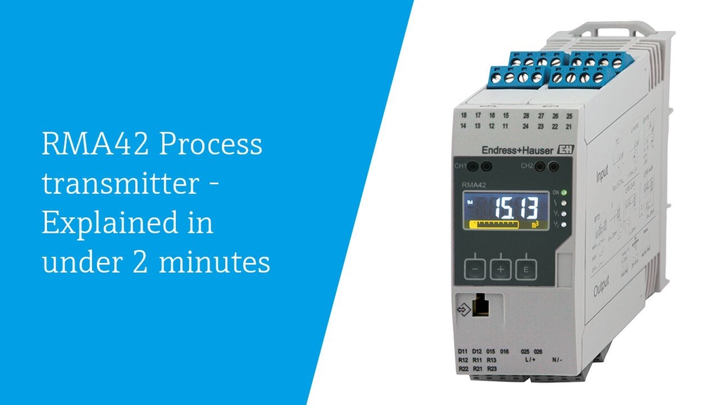 Universal process transmitter RMA42 with control unit | Endress+Hauser